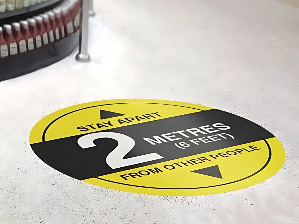 floor decal signage
